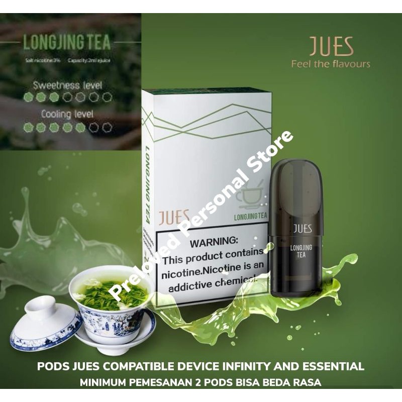 Jues Infinity Essential 1 Pack 1 Pods Pro Long Jing tea