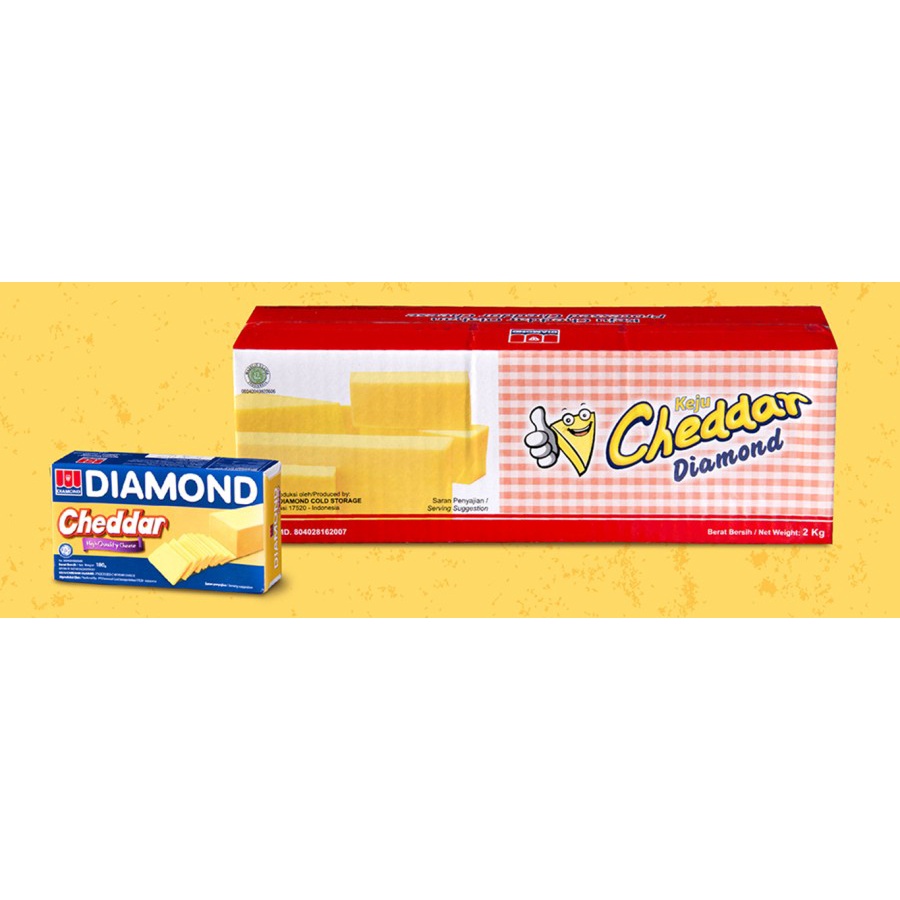 

Keju Cheddar Diamond - 2 KG