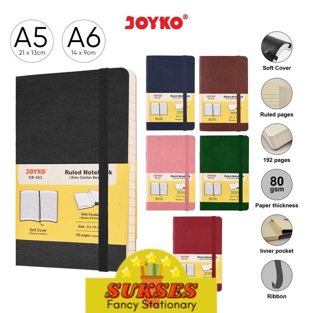 

Notebook NB 662 Buku Tulis Catatan Diary Agenda Joyko Soft Cover