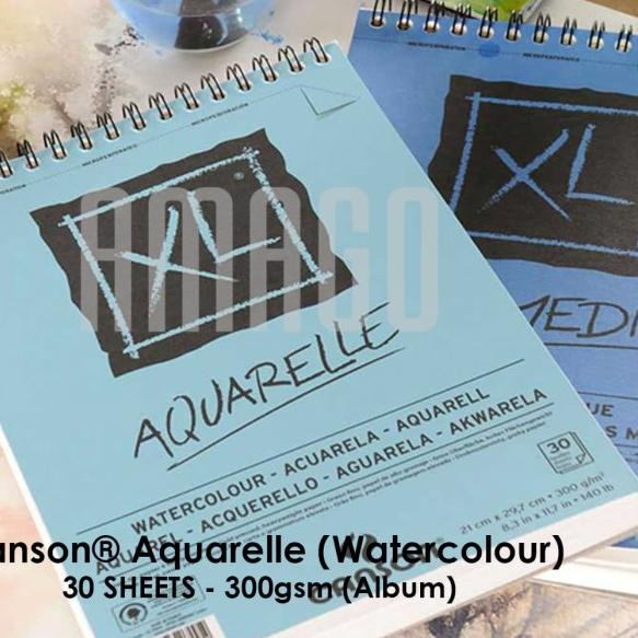 

CANSON XL - AQUARELLE - 30 SHEETS - A4 - 300G (ALBUM) - 400039170