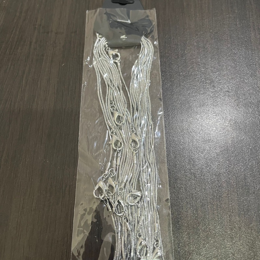KALUNG RANTAI BELUT KILAP GLOSSY TITANIUM ASLI ANTI KARAT ANTI LUNTUR /KALUNG PRIA WANITA ANAK / DUNIA GELANG