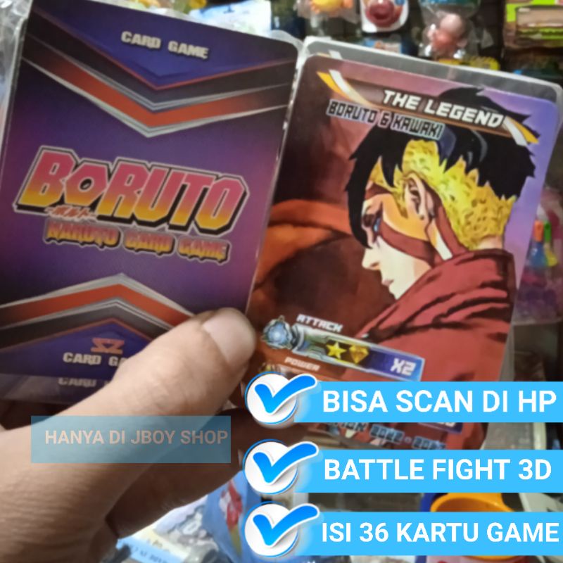 [ SCAN DI HP ] KARTU BORUTO 3D BATTLE FIGHT / KARTU BORUTO & NARUTO / KARTU BORUTO