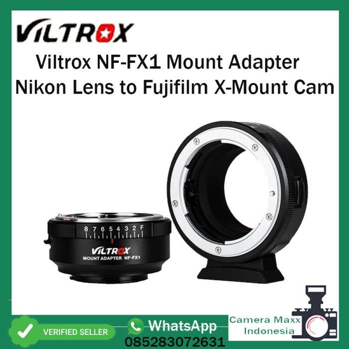 Viltrox NF-FX1 Mount Adapter Nikon Lens to Fujifilm X-Mount Cam