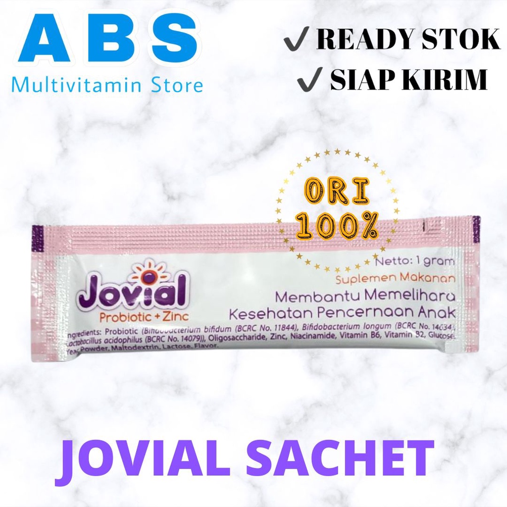 Jovial probiotic plus zinc sachet