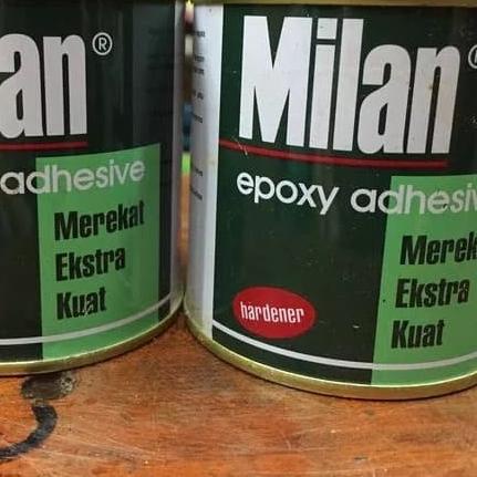 

Lem epoxy Milan 2komponen resin + hardener kemasan kecil