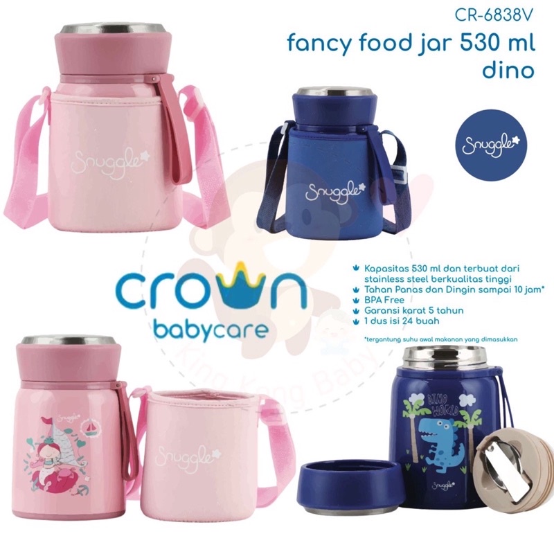 

SNUGGLE BABY FANCY FOODJAR THERMOS-VACUUM FOODJAR CR-6838 530ml/THERMOS MAKANAN