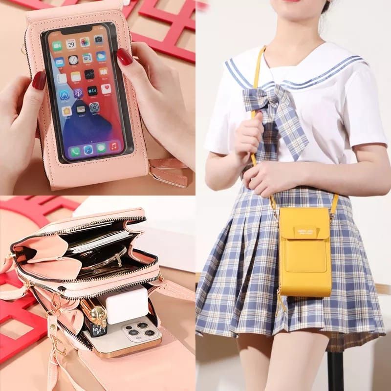 Tas Slempang Hpo Touchscreen Premium Tas hp wanita cantik