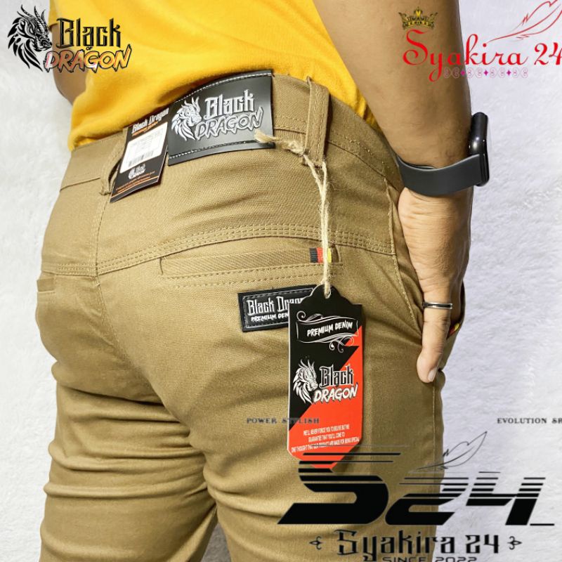 NEW DISIGN BLACK DRAGON STYLISH CHINO PREMIUM CELANA PANJANG CHINO