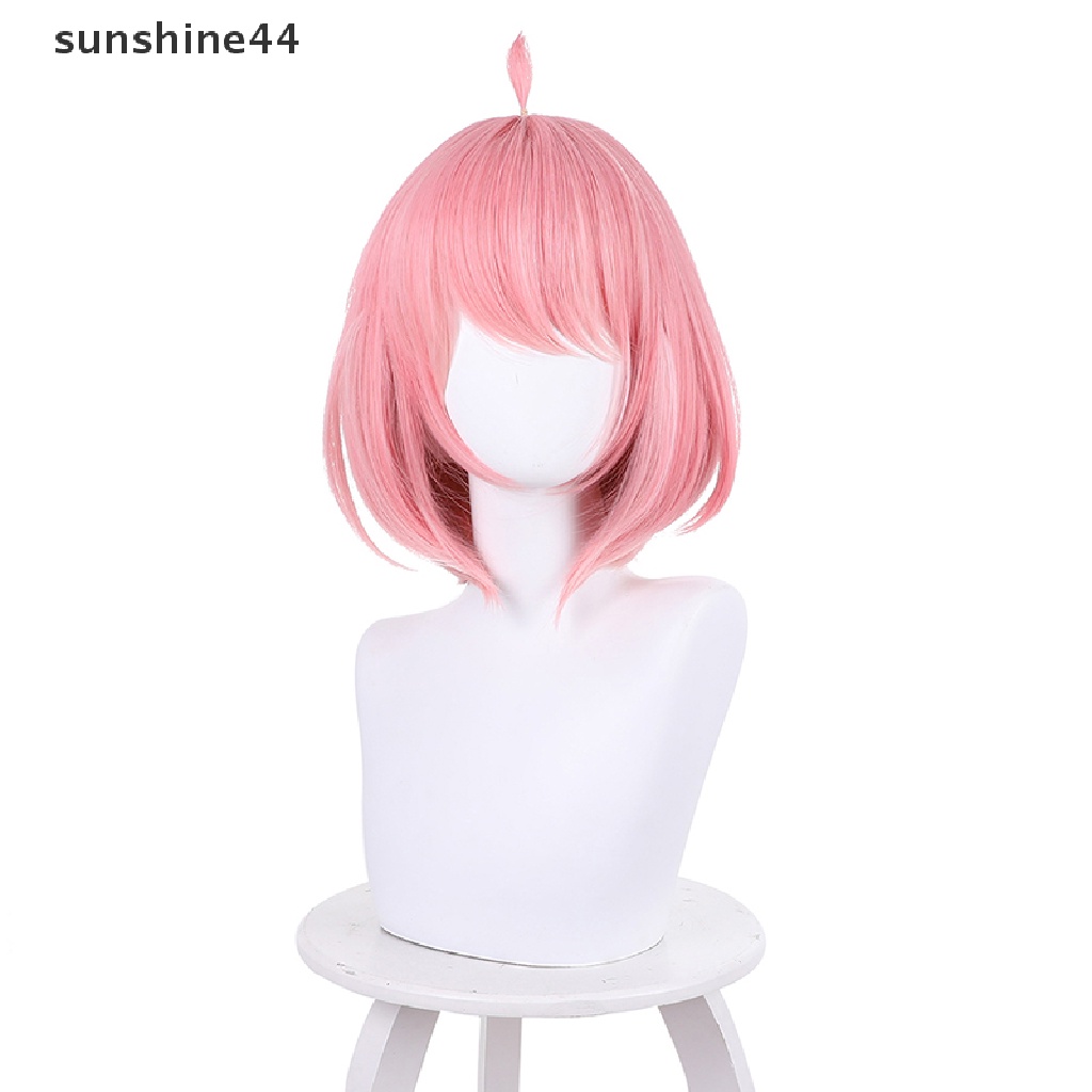 Sunshine Wig / Rambut Palsu Karakter Anime Warna Pink Untuk Cosplay / Pesta Halloween