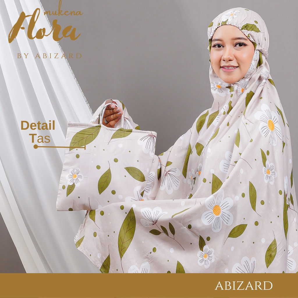 Abizard Mukena Rayon Dewasa FLORA Ukuran Standart