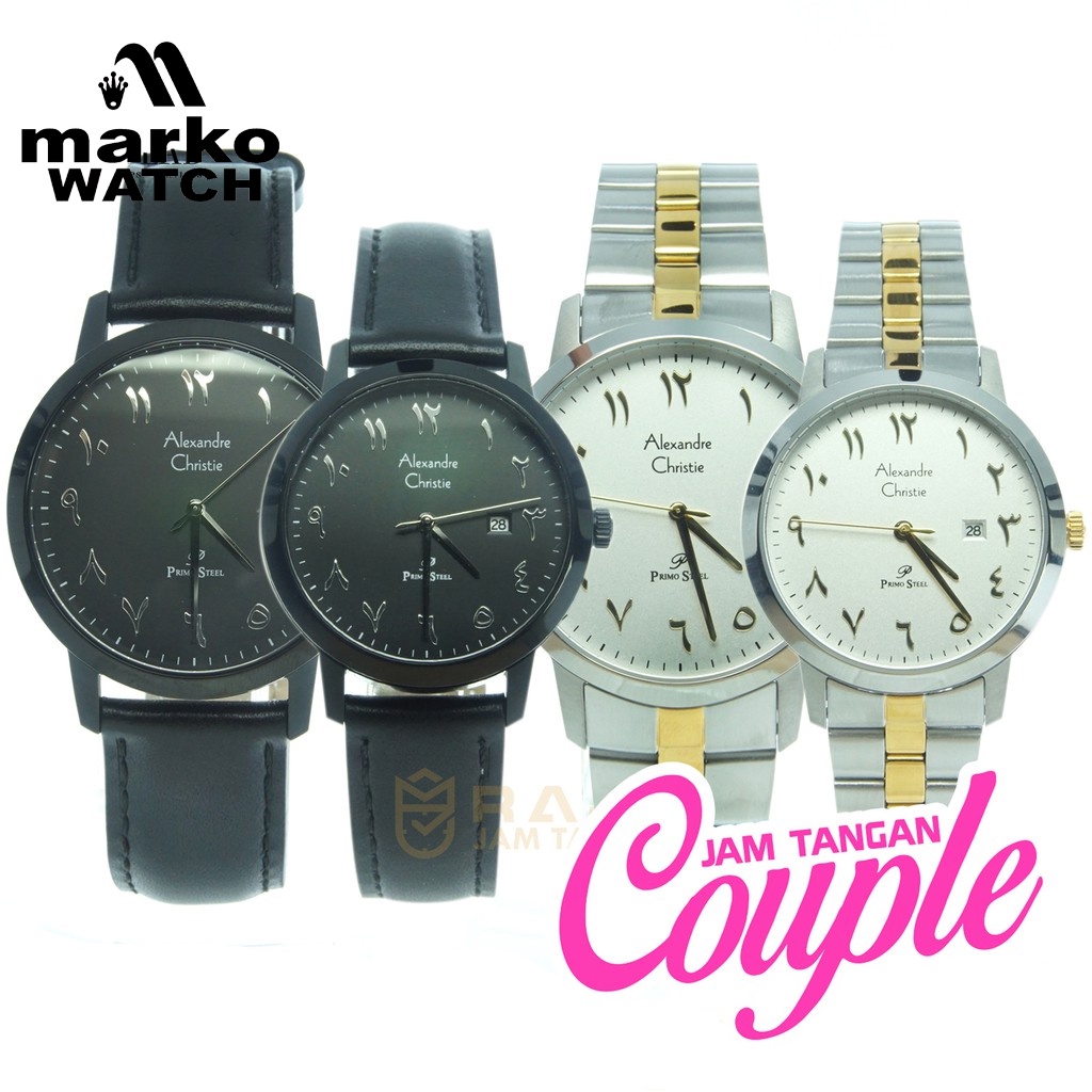 JAM TANGAN COUPLE ALEXANDRE CHRISTIE AC1024MD / AC 1024 MD / AC1024LD / AC 1024 LD ORIGINAL 100%
