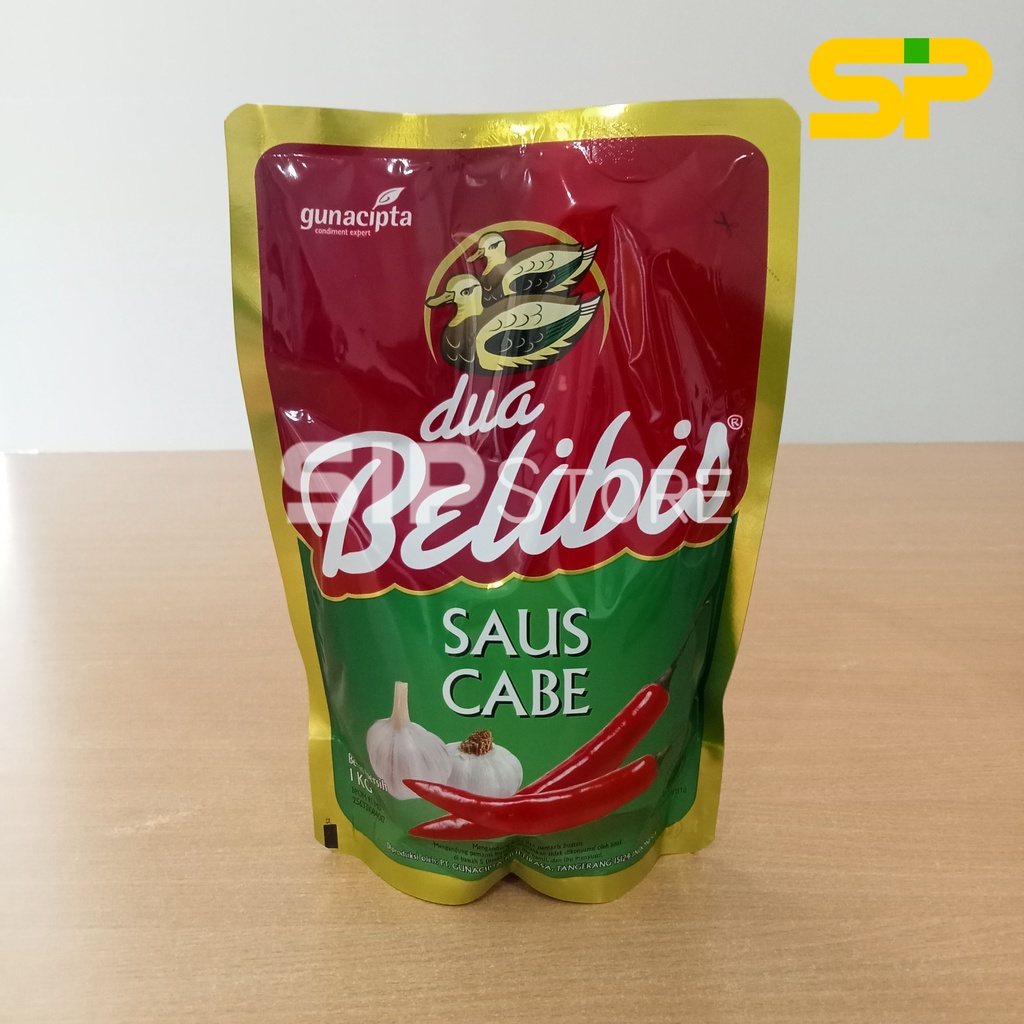 Saos Cabe DUA BELIBIS 1 kg / Saus Sambal Hot Chili / Saus Cabe 1 kg Belibis Refill Pillow Pouch