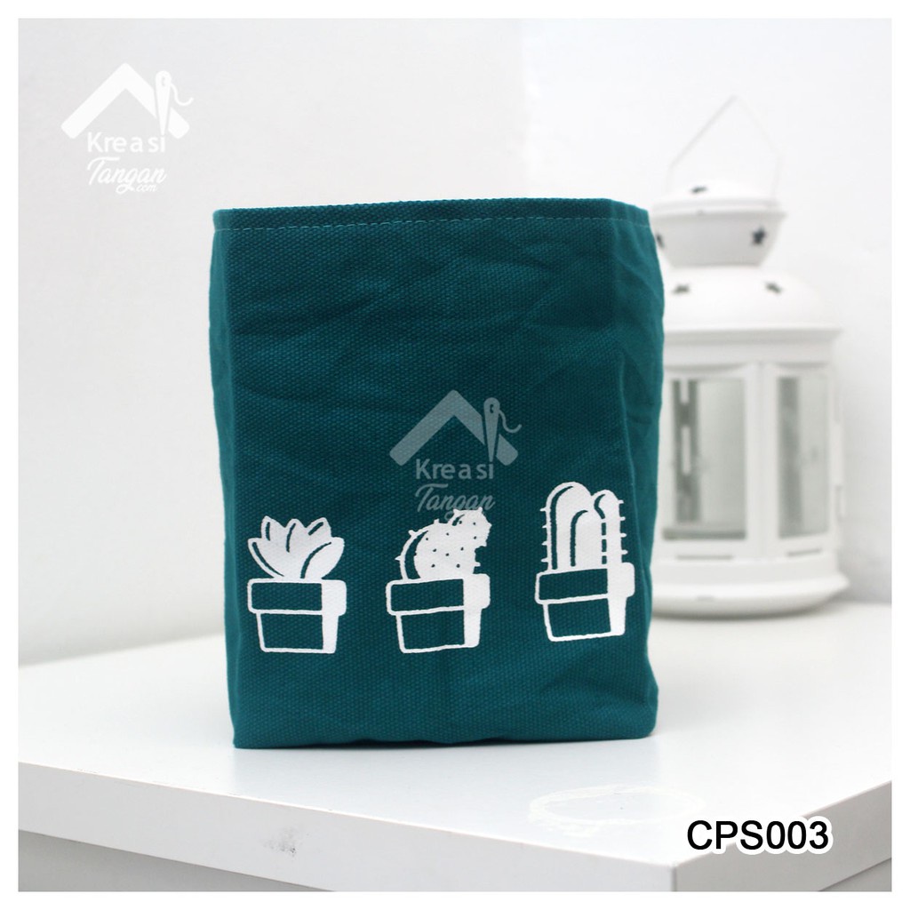 COVER POT / STORAGE MULTIFUNGSI POLOS SABLON CACTUS CPS003