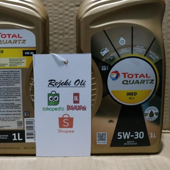 Oli Mobil Total Quartz Ineo MC3 5w-30 Dexos 2