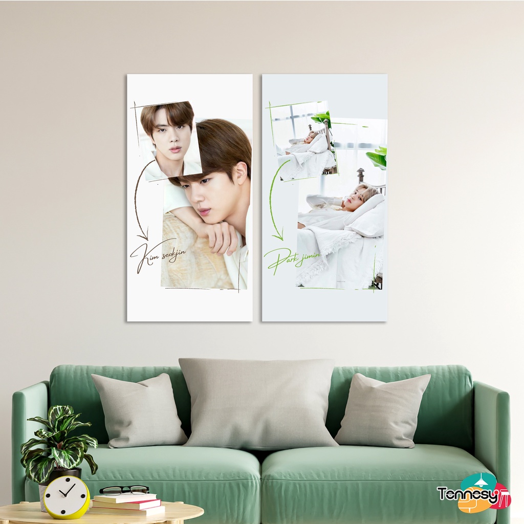 HIASAN DINDING WALL DECOR BTS OFFICIAL 10x20CM PAJANGAN POSTER DEKORASI DINDING KAMAR TIDUR RUMAH