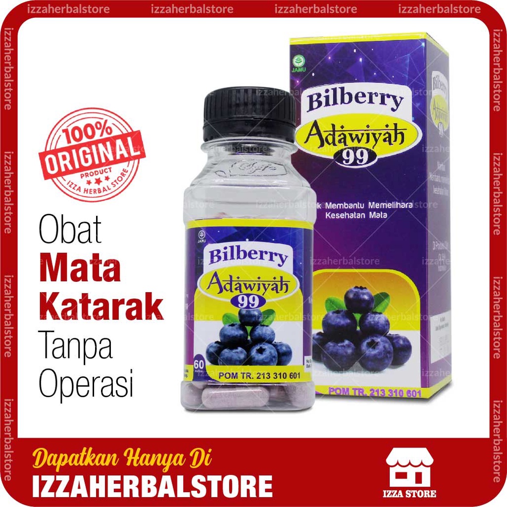 Bilberry Adawiyah 99 Paling Ampuh Obat Mata Katarak Tanpa Operasi Asli Original Herbal BPOM