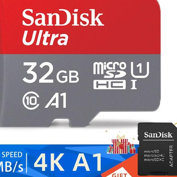 SanDisk Ultra 32GB/64GB/128GB Kartu Memori Memory Card Microsd - 32GB - 32 gb
