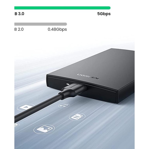 UGREEN Hard Disk Enclosure 2.5" USB-A 3.0 SATA - CM237