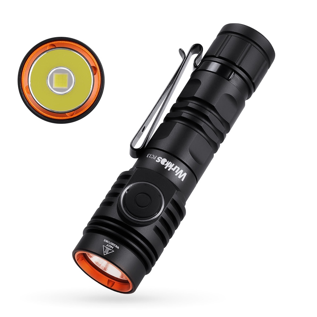 Senter Wurkkos FC13 3500 Lumens USB-C dengan RGB AUX Button Anduril 2.0