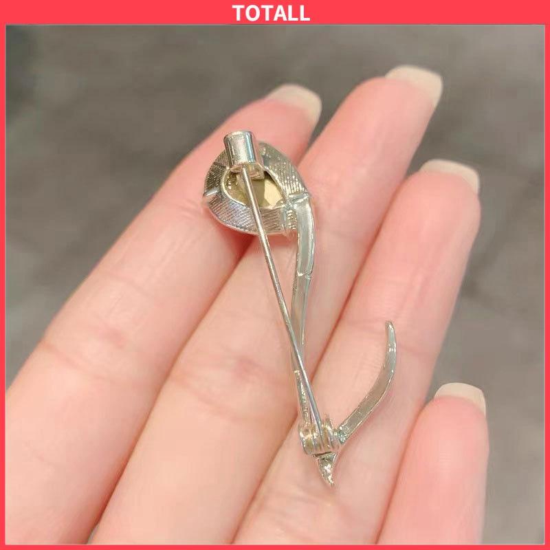 COD Brooch Bros hijab bros cantik Bros Mutiara bros Kupu bros lucu Bros Wanita Korean Fashion Style Butterfly Brooches Gold Color Pearl Brooch Pins Pakaian Aksesoris-Totall