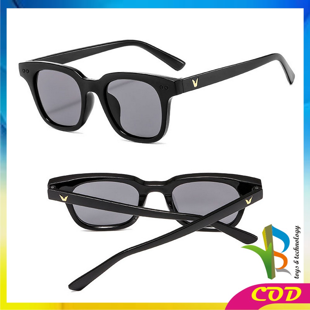 RB-C663 C665 Kaca Mata Rainbow Fashion Unisex Gaya Korea Candy Color Square / Kacamata Hitam Wanita Pria Sunglasses Korean Fashion Import