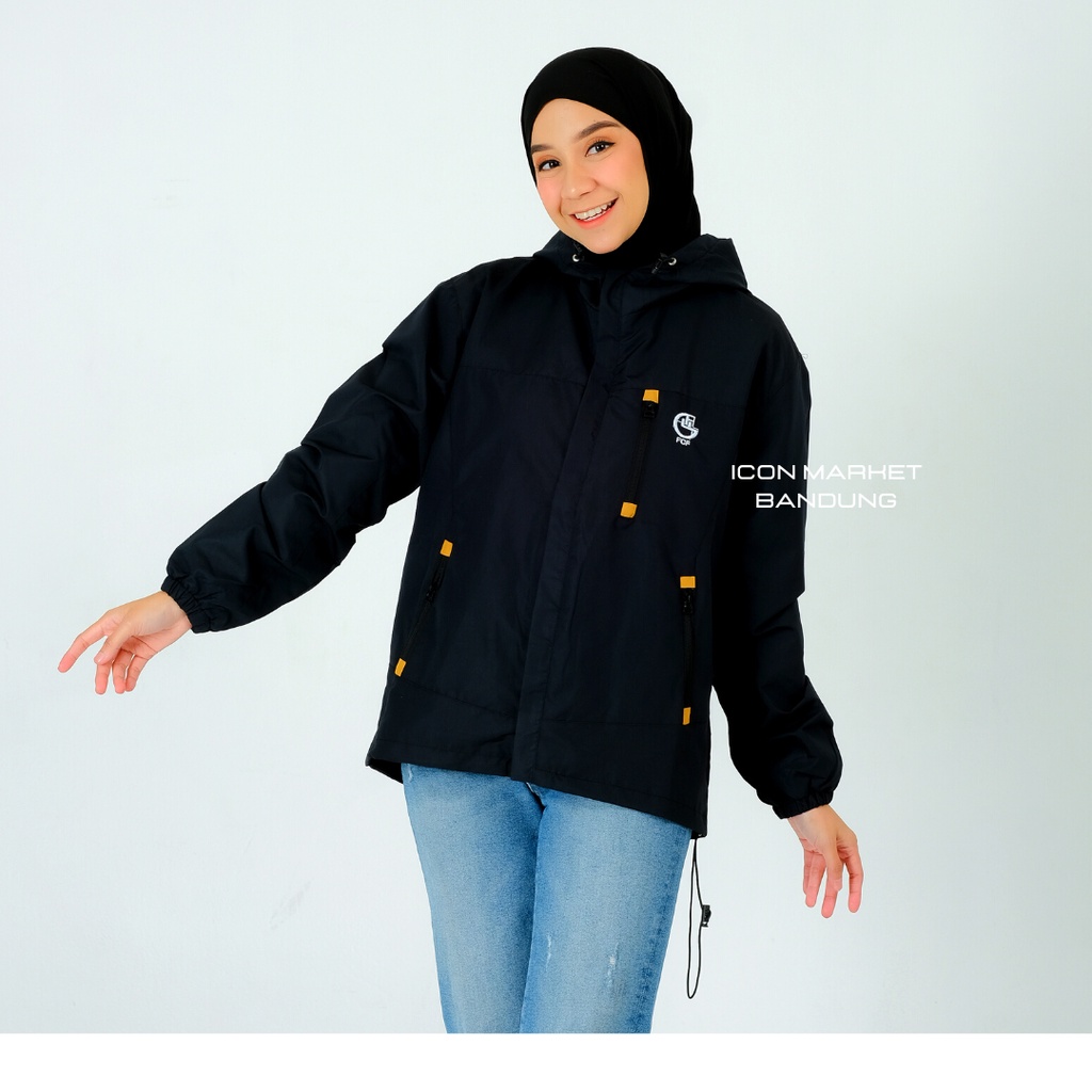 Jaket Parasut Wanita Waterproof Model Everest Size M L XL XXL Original FCF / Jaket Outdoor Wanita Anti Air