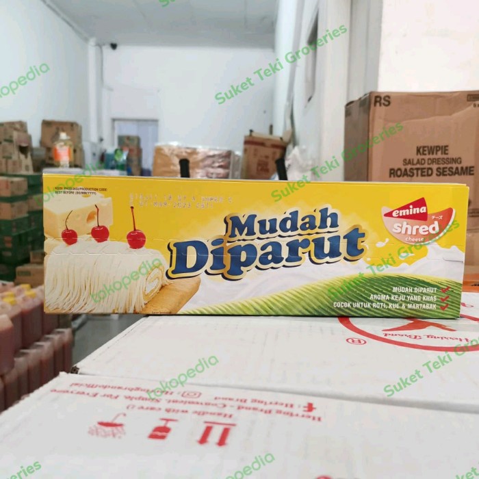 

NEW Emina Shred 2kg Keju Mudah Diparut Block Cheese MURMER