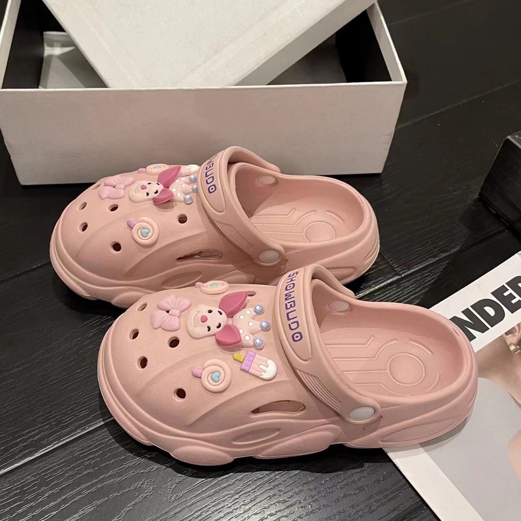 TOPGROSIR TG1609 Sandal Slop Wanita Import Model Sandal Baim Piglet Lucu