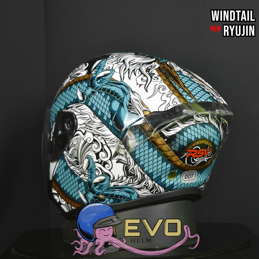 HELM RSV NEW WINDTAIL RYUJIN SINGLE VISOR BUNDLING VISOR IRIDIUM