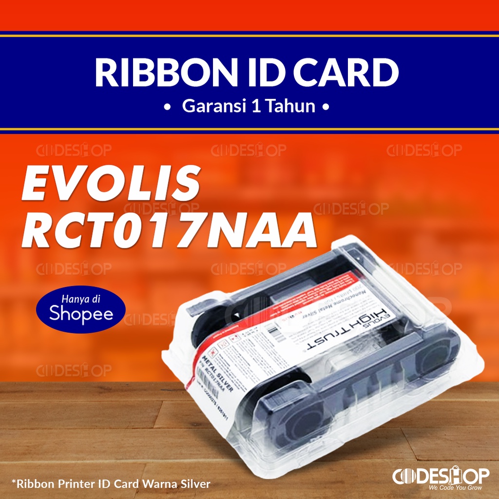 RIBBON EVOLIS ZENIUS PRIMACY METALLIC SILVER - PN RCT017NAA