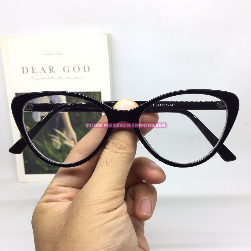 Kacamata Baca Cewek 1052 Model Cat Eye +1.00 sd +3.00