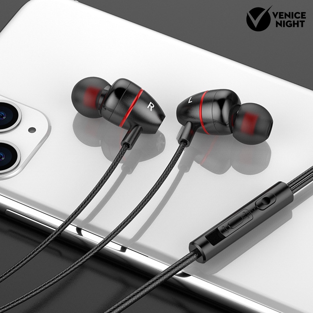 (VNEP) (Berkabel) K3 Universal 3.5mm Jack Heavy Bass In-ear Earbud Earphone untuk Smart Phone