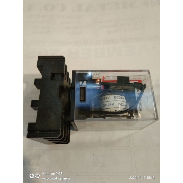 Relay MK2P-i DC 24V 8pin + Soket merek ZN jual per/5sett riley dc 24v mk2p-i