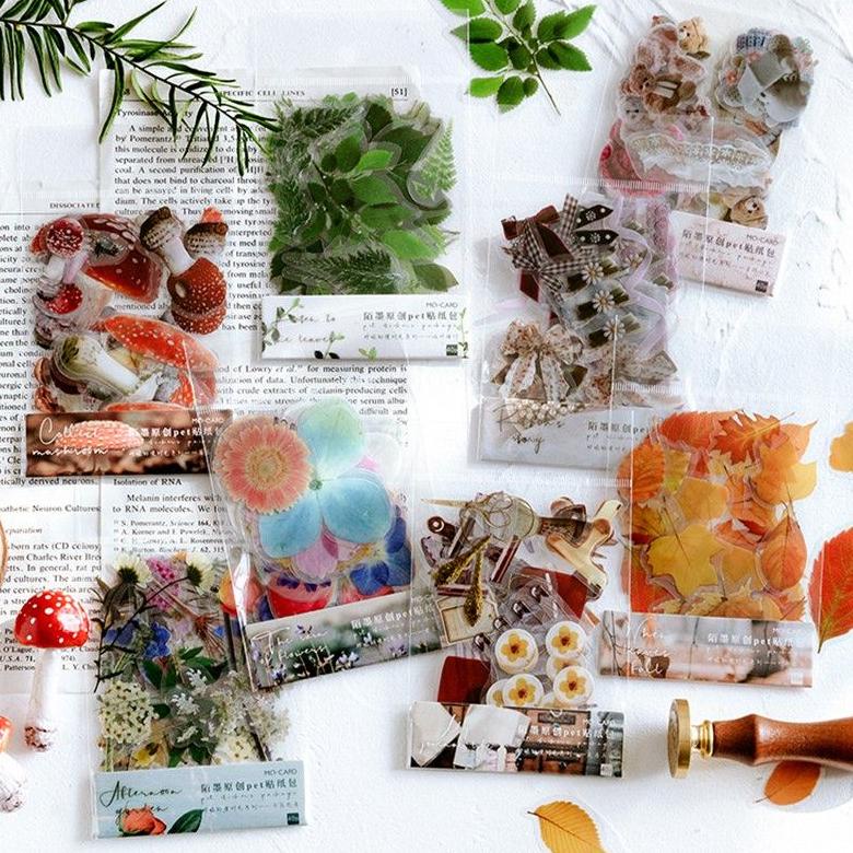 

PRODUK- (1 PACK) STICKER DRIED FLOWER PET | STIKER BUNGA KERING .