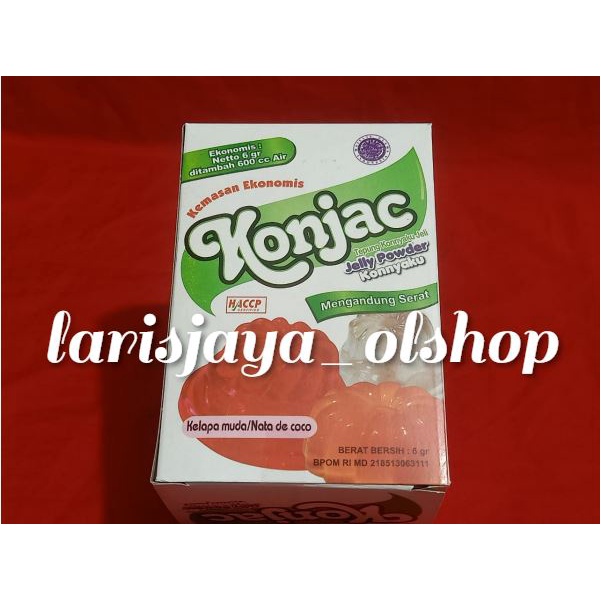 TERBAGUSS JELLY POWDER KONNYAKU MEREK, KONJAC Rasa KELAPA MUDA