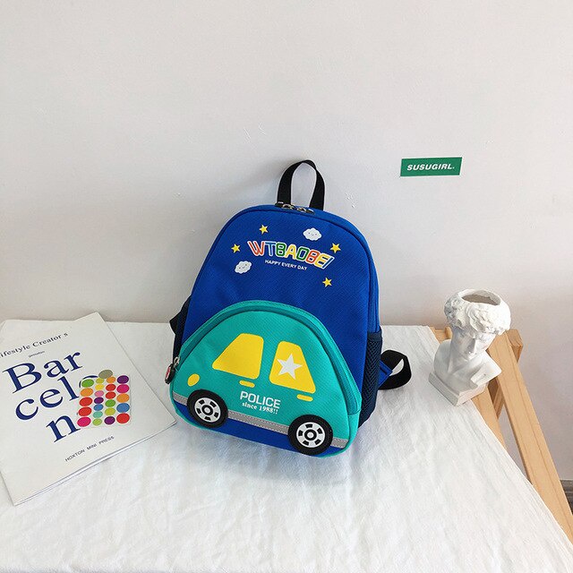 Tas Ransel Anak Sekolah TK SD PAUD Motif Mobil Lucu Import/Tas Sekolah Anak