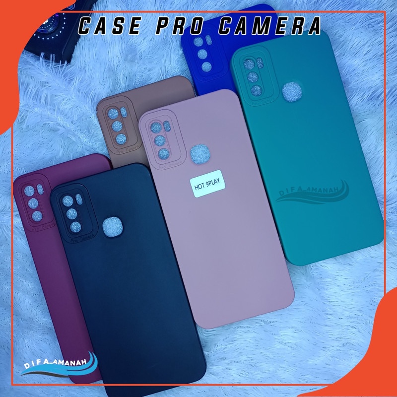 INFINIX HOT 9 PLAY Softcase case pro camera macaron bahan tebal di jammin sesui foto master soft case pro camera