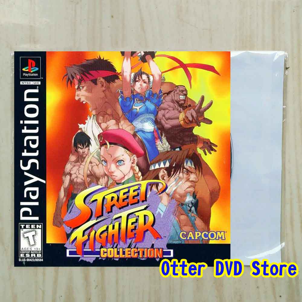 Kaset CD Game Ps1 Ps 1 Street Fighter Collection 1 ( 2 Disc )