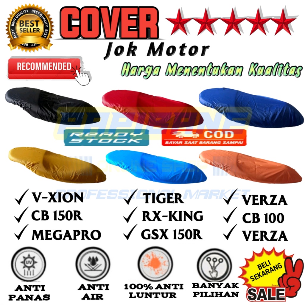 Kain Cover penahan jok motor Pelapis Jok Motor Cb 150 R, Tiger, Megapro, Cb Verza, V-Xion, Rx-king  