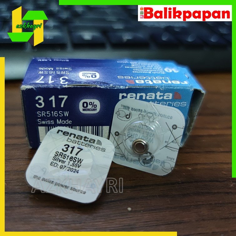 Renata 317 SR516SW SR 516 SW Swiss Batre Baterai Battery Jam Tangan original