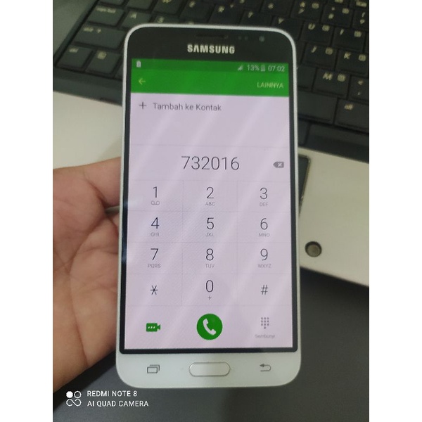 LCD TC Samsung J3 2016 Original Copotan Mulus Super Amoled Plus Frame