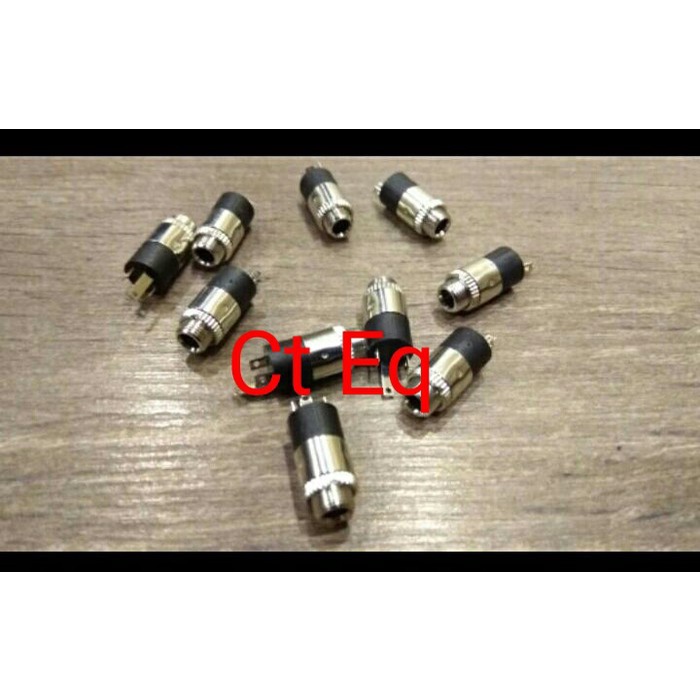 Socket PJ392 3.5mm Stereo Perempuan Jack dengan Sekrup 3.5 Audio Head