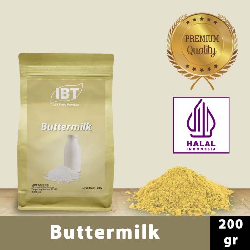 

Bahan Makanan Serbuk Bubuk Kue Buttermilk IBT Pure Powder Murni 200gr