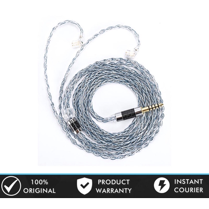 XINHS Rainbow Blue Upgrade Cable 8 - 16 Core Plated