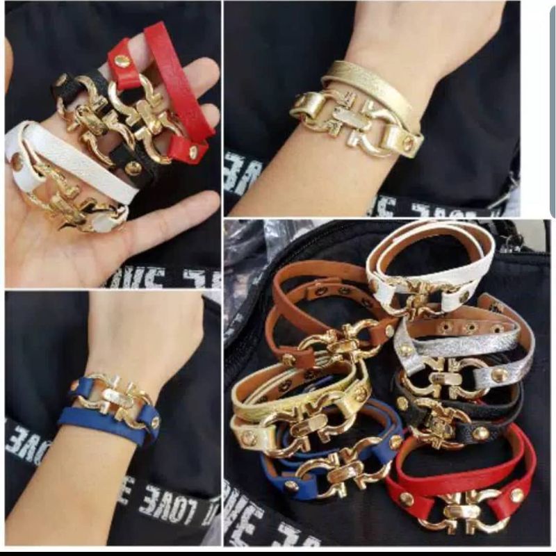 Gelang Kulit Branded Band F3RRA9AM0 Gelang kulit model lilit Premium  Quality Fashion import F992