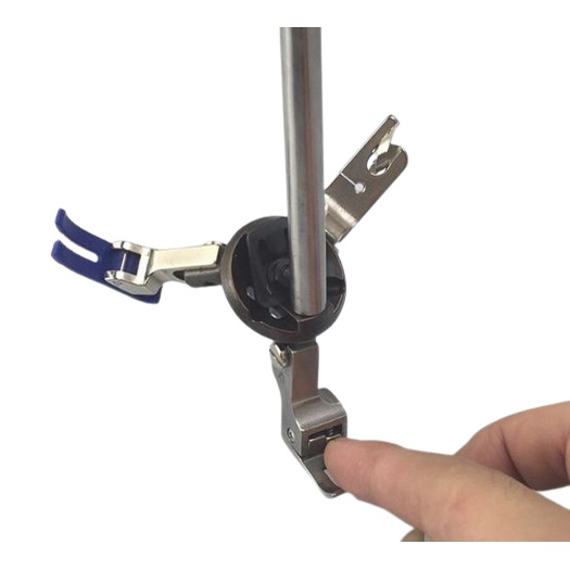 Tangkai Sepatu Segitiga Berputar/Rotated Triangle Presser Foot Shank Highspeed Industrial