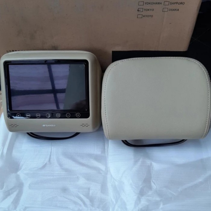 Tv Headrest Sansui Sa-Hm802 Monitor Headrest Bantal Sansui Hitam