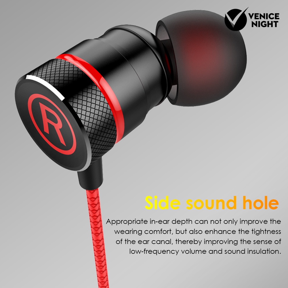 (VNEP) (Berkabel) G21 3.5mm Universal In-Ear Gaming HiFi Earphone Headset dengan Mikrofon