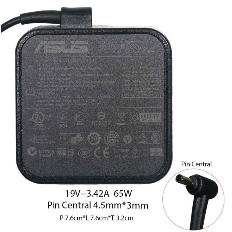 Adaptor Charger Asus 19V 3.42A DC 4.5*3.0 mm for Asus Pro PU451 PU451L PU451LA P2440UA P2440U Adlas15