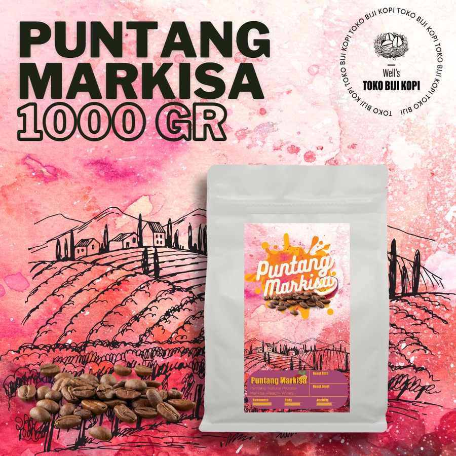 

KOPI ARABIKA PUNTANG MARKISA ROASTED BEAN COFFEE - 1 KG
